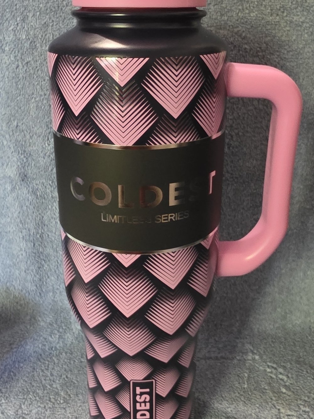 Dragon Pink 46oz Coldest Limited Series Pink Insulated Travel Mug